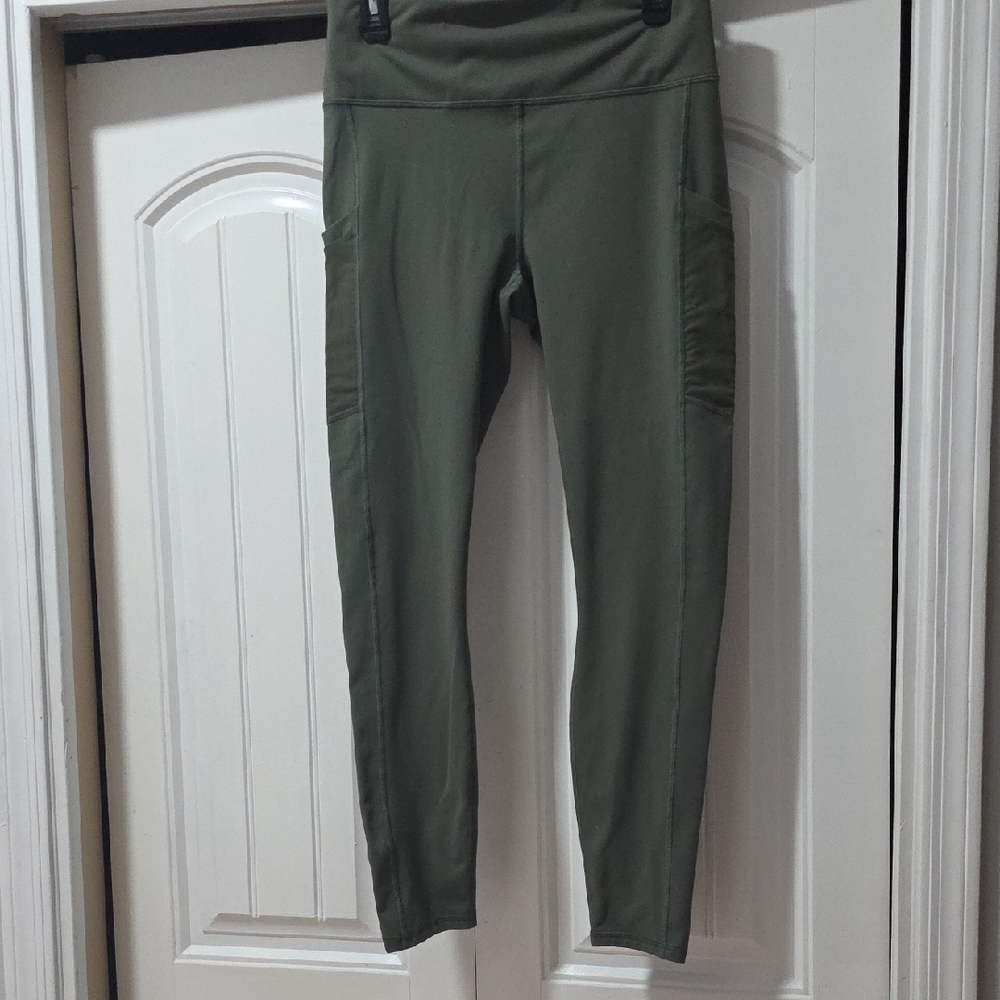 Fabletics Olive Green Leggings Powerhold